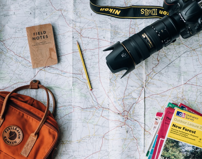 Backpack and travel gear ready for an affordable Hawaii adventure